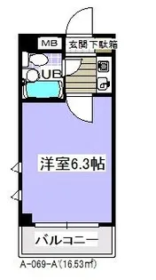 ローズマンションA69番館(A-069)【3階】の間取り