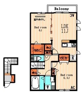 Sepia CortI【2階】の間取り