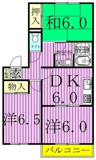 メゾンヤマリIII【1階】の間取り