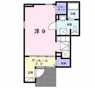 エルヴィータ SAIWAI【1階】の間取り