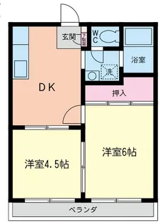 コーポ関【2階】の間取り