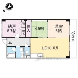 グランドール南野【3階】の間取り
