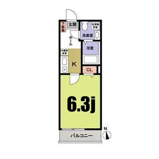 シャトン横浜上大岡【2階】の間取り