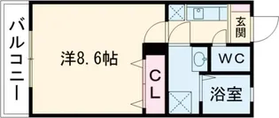 パティオ上津【1階】の間取り