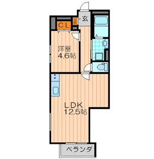 エンジェルズコートK.本町【2階】の間取り