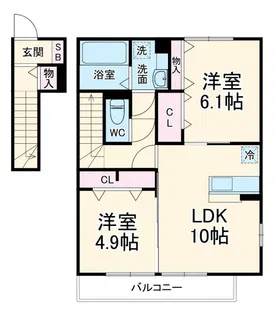 Erbenheim(エルベンハイム) IV【2階】の間取り