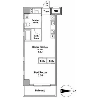 レジディア武蔵小杉【3階】の間取り
