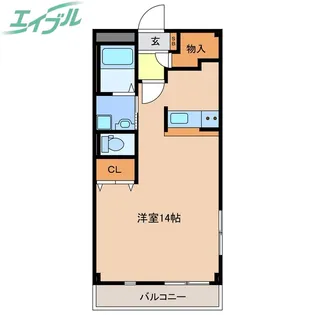 izm HINAGA B棟【1階】の間取り