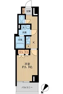 日本橋ファーストレジデンス【7階】の間取り