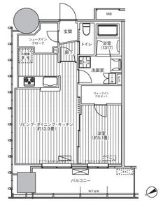 桜ヒルズ九段北【9階】の間取り
