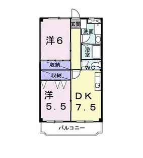 クリスタルパレス【3階】の間取り