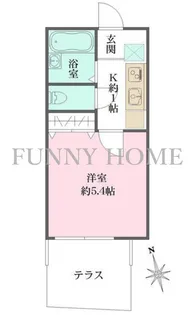 パティオ三宿【1階】の間取り