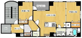 エスベランサ本町【6階】の間取り