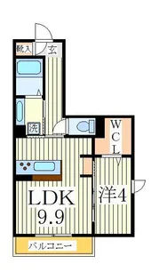 レーヴマニフィック南柏【2階】の間取り