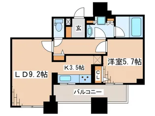ザ・ハシモトタワ-【8階】の間取り