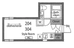 ミレドゥーエ笹塚【2階】の間取り