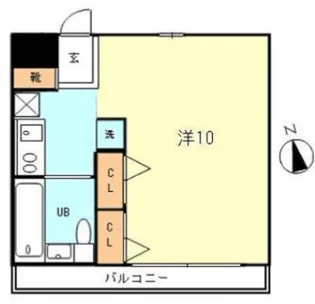 ブロスコート【1階】の間取り