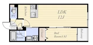 リテラス常盤【2階】の間取り
