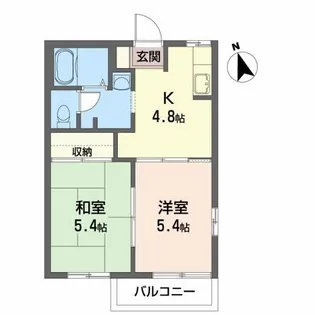 エステートハイム A【2階】の間取り