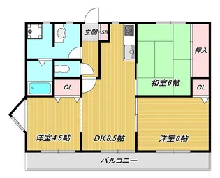 ドメスティック南光荘【3階】の間取り