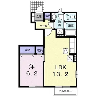 ガーデン・オブ・プリムローズC【1階】の間取り