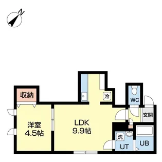 コムズ本町I【3階】の間取り