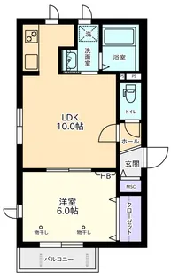 橋和メゾン南台【3階】の間取り
