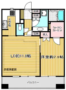 ライオンズタワー五反田【18階】の間取り