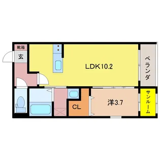 プルミエプリューム【2階】の間取り