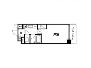 エスリード天神第2【11階】の間取り