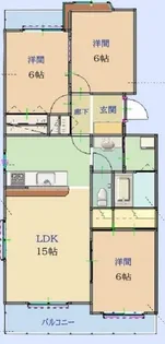 リリーフプラザ【3階】の間取り