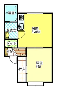 コーポピンネII【1階】の間取り