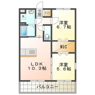 アメトリン【2階】の間取り