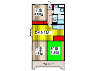 ルラ-ル浦和【5階】の間取り