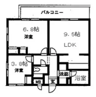 ヴェール小日向【3階】の間取り