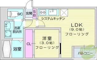 REGALESTフェリチタ南仙台【1階】の間取り