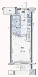 パレステュディオ神楽坂CityTower【4階】の間取り