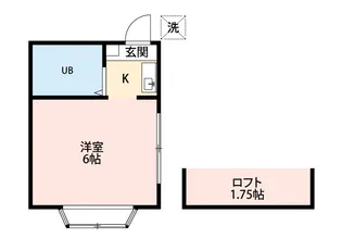 ハイネスドモン【1階】の間取り