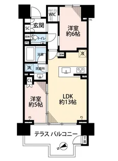 ハーバーテラス品川【13階】の間取り