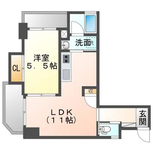 ノッティングヒル【2階】の間取り