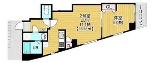 Brun Court Minamisenju ~ブランコート南千住~【3階】の間取り