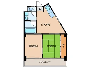 マンション服部【3階】の間取り
