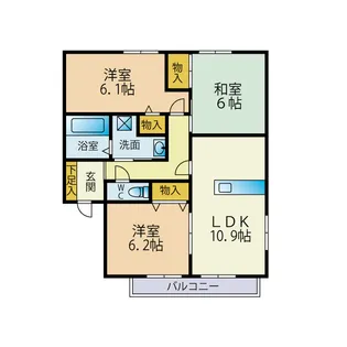 メゾンボヌール【2階】の間取り