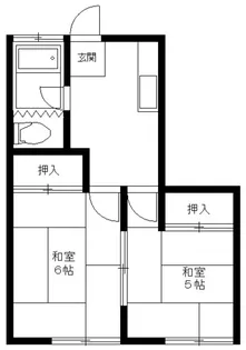 サンハイツ【2階】の間取り