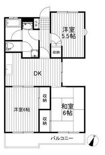 成城キャッスルII【2階】の間取り