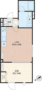 STRIPES 用賀II【2階】の間取り