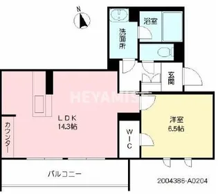 シャーメゾンステージ三芳町【2階】の間取り
