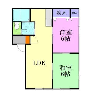 グリーンヴィラ宮原【2階】の間取り