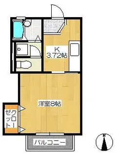 ベルフラワー・N【1階】の間取り