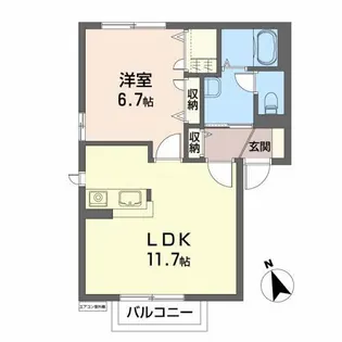mtD・プラッツ C【1階】の間取り